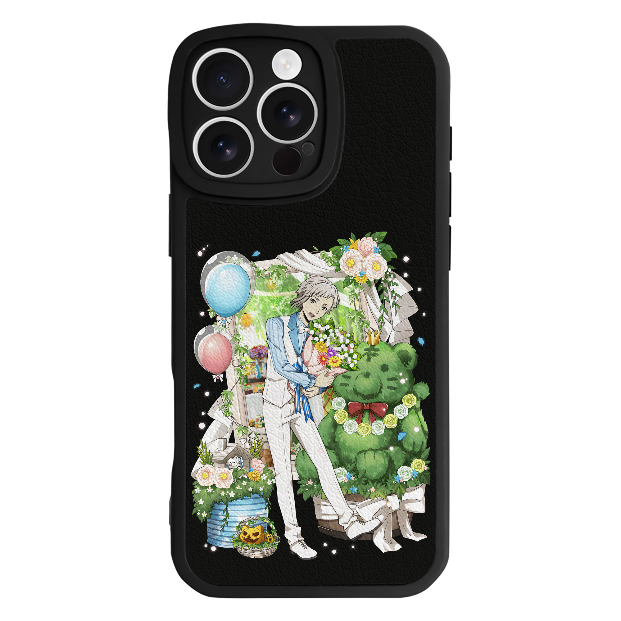 （画像用） 文豪ストレイドッグス Bungo Stray Dogs 【iPhone 16シリーズ対応】シリコンスマホケース（レザー調） 材質：シリコン